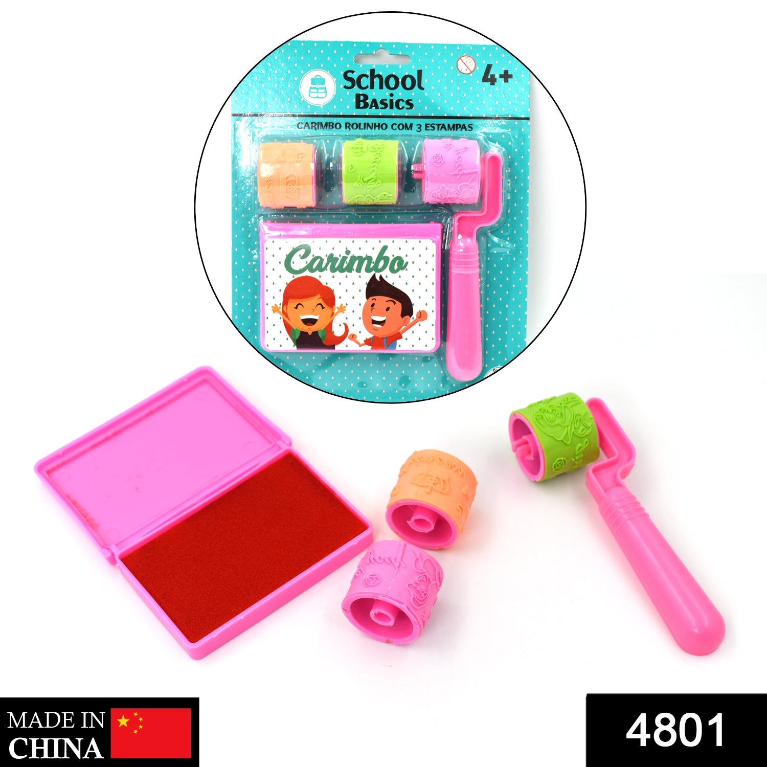 4801 Roller Stamp used in all types of household places by kids and children’s for playing purposes. freeshipping - DeoDap 4801 Roller Stamp used in all types of household places by kids and children’s for playing purposes. freeshipping - DeoDap